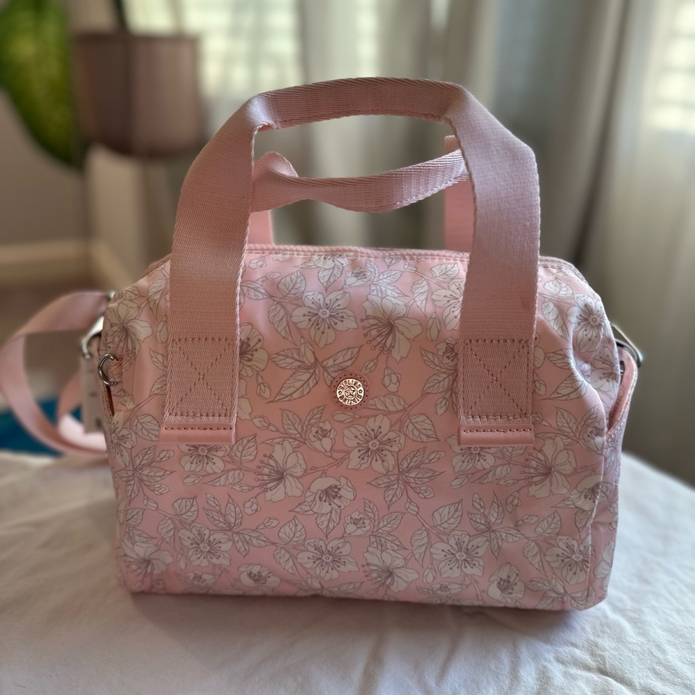 Kipling Addison Large Crossbody Satchel Pale Pinky Pink
